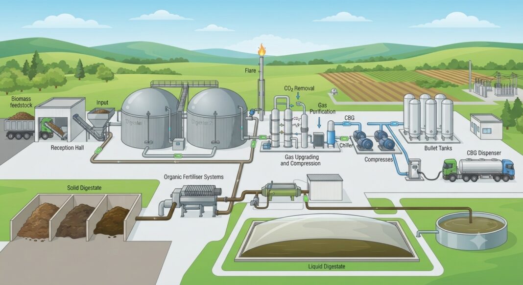 Bioenergy and compressed biogas technologies representing REI Expo 2026 investment opportunities