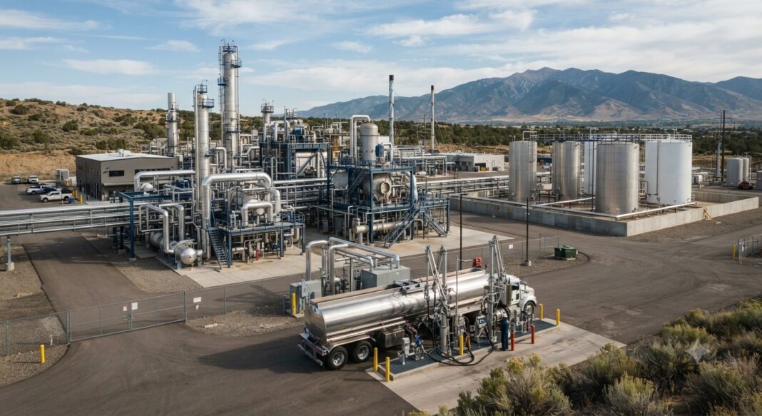 Renewable diesel production facility representing XCF Global's Reno operations